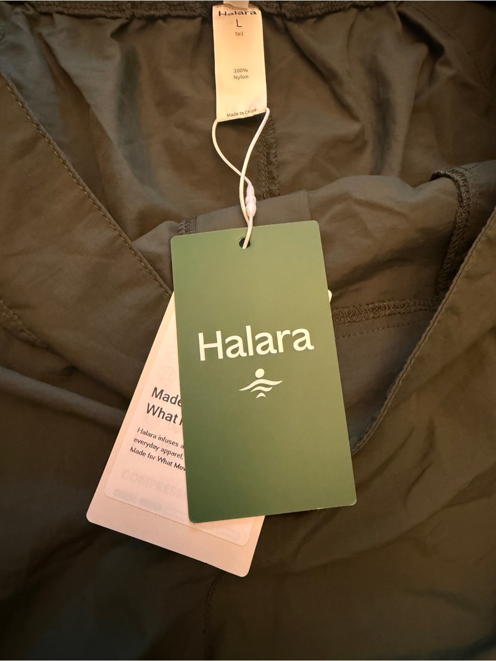 HALARA Olive Green Wide-Leg Cargo Trousers - Picture 4 of 9